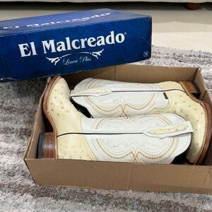 New Exotic Ostrich Cowboy Boots